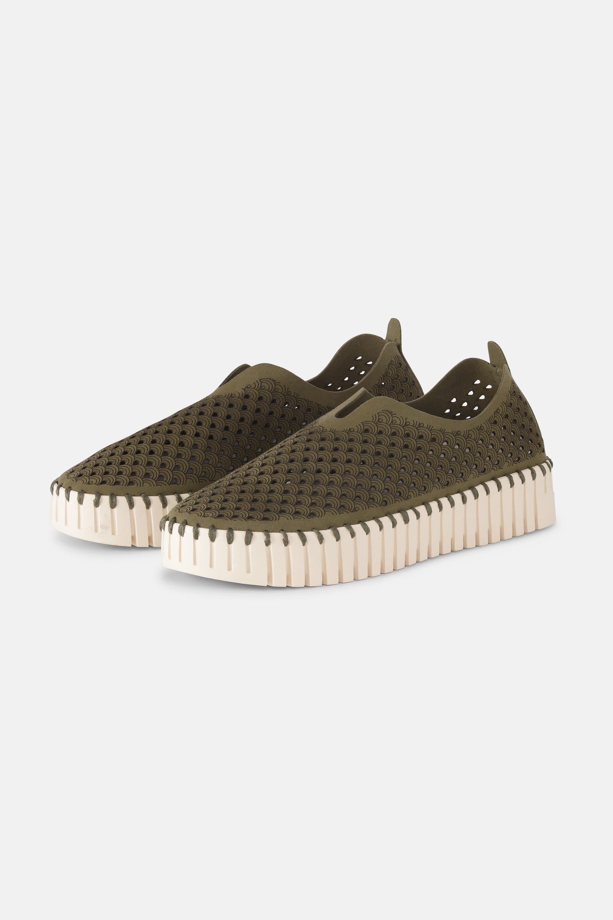 Platform Tulip Sko - Deep Olive